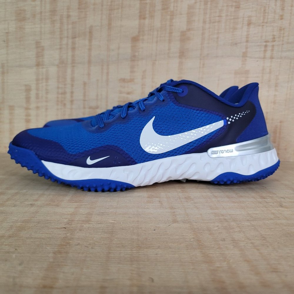 Nike Mens Alpha Huarache Elite 3 Blue Baseball Cleats